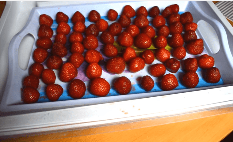 décongeler les fraises