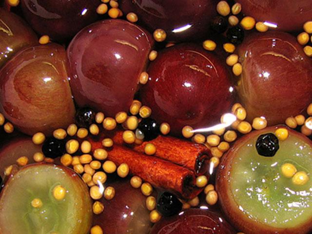 raisins en marinade au vin