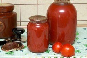 Evde kış için en iyi 10 domates suyu tarifleri