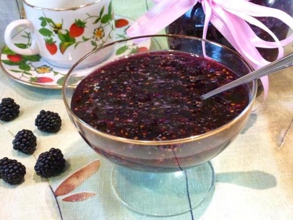 raw black raspberry jam