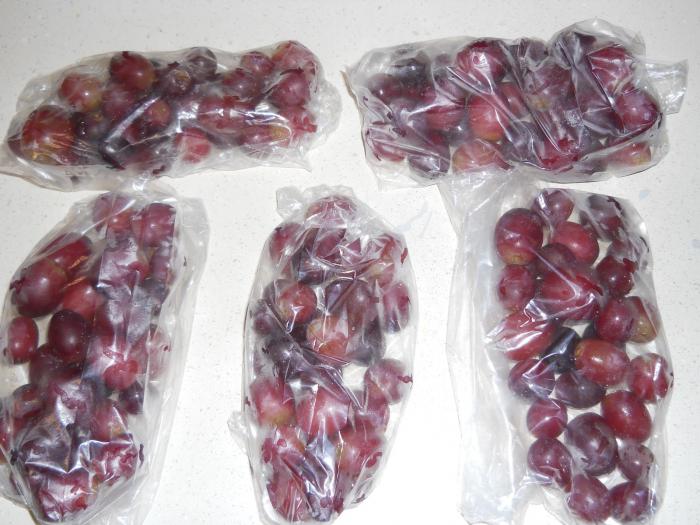 ijskoude druiven