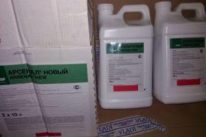 Instrucciones de uso del herbicida de acción continua Arsenal