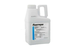 Instructions for use and consumption rate of herbicide Panther