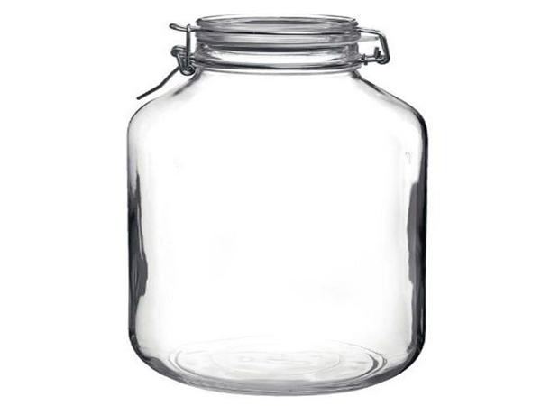  frascos de vidrio con tapas herméticas