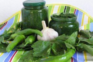 15 công thức từng bước để làm parsley adjika cho mùa đông