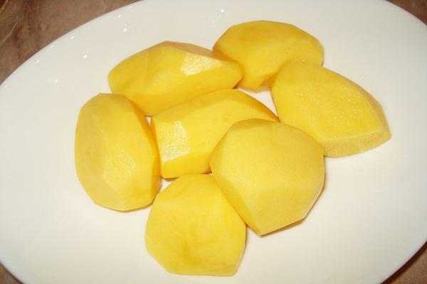 gekookte aardappels