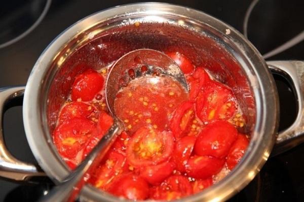 nấu cà chua