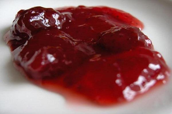 gelatina de lingonberry
