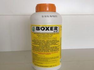 Instructions for the use of herbicide Boxer, mechanism of action and consumption rates