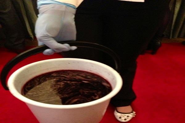 bucket of wine