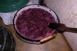 Una semplice ricetta passo-passo per fare in casa vino fresco d'uva blu