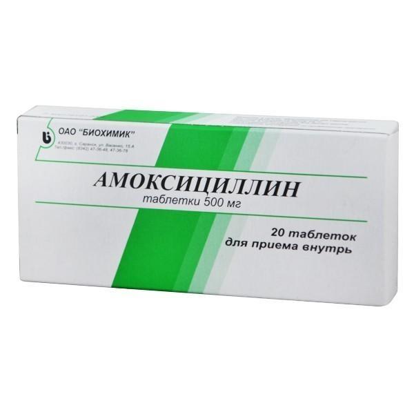 Medicament amb amoxicllina