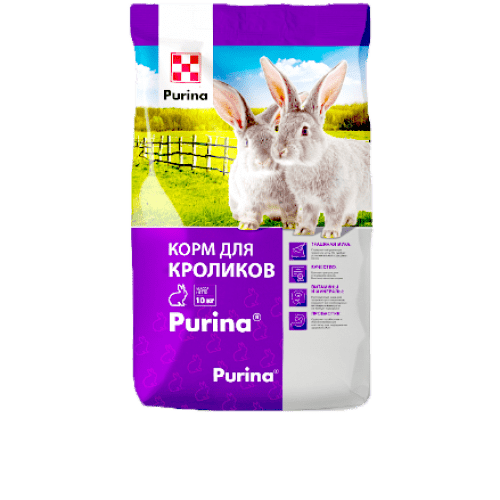 Alimento de purina para conejos